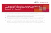 The portfolio currency-hedging decision, by objective and ... · allocation decision that aligns a portfolio’s performance with an investor’s objectives. A number of local market
