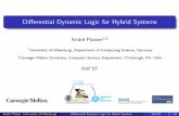 Differential Dynamic Logic for Hybrid Systemsi12 fileDiﬀerential Dynamic Logic for Hybrid Systems Andr´e Platzer1,2 1University of Oldenburg, Department of Computing Science, Germany