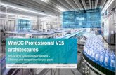 WinCC Professional V15 architectures - w5.siemens.com · WinCC V7.4 SP1 projects can be migrated to WinCC Professional V15 Projects from earlier WinCC versions cannot be migrated