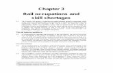 Chapter 3 Rail occupations and skill shortages · Chapter 3—Rail occupations and skill shortages Table 3.1 Critical job families and job roles within the rail industry Critical