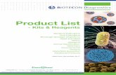 Product List - euroclonegroup.it 2030_BIOTECON... · Note. RDK Pre-Launch Version LP Lo Profile RP Regular Profile DP Different Profile. food. proof ® ® micro. proof ® and . vet.