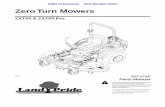 Zero Turn Mowers - Land Pride · 02/03/17 ZXT54 & ZXT60 Pro Zero Turn Mowers 357-271P 7 Section 2: Frame, Footrest and Seat Table of Contents Part Number Index Land Pride Footrest