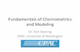 Fundamentals of Chemometrics and Modelingdepts.washington.edu/.../documents/DearingFundamentalsofChemometrics.pdf · Outline •Fundamentals of Chemometrics –Introduction to Chemometrics