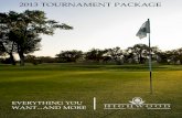 2013 TOURNAMENT PACKAGE - Golf Fusion · per player 403.652.3644 dawn.lockwood@highwoodgolf.com High River, Alberta $ 18 HOLE OFFER We want your tournament to be stress free, fun