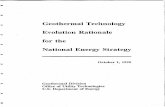 Evolution Rationale for the - Digital Library/67531/metadc788763/m2/1/high_res... · Y Geother echnology Evolution Rationale for the Nationa Energy Strategy W Olctober 1, 1990 W e