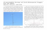 A portable Array of 2x3-Element-Yagis for 50 MHz - DK7ZB Yagi · 36 Six News A portable Array of 2x3-Element-Yagis for 50 MHz Martin Steyer, DK7ZB A lot of simulations with EZNEC