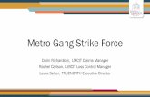 Metro Gang Strike Force - nlc.org NLC Staff... · Metro Gang Strike Force Darin Richardson, LMCIT Claims Manager Rachel Carlson, LMCIT Loss Control Manager Laura Setter, TRUENORTH
