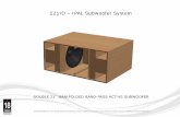 218ID – iPALMOD Subwoofer System · Components & Specifications 2 x 21ID – Ipal compatible subwoofer Powersoft IPALMOD with DSP4 2CH Pressure Sensor. 21iD IPALMOD DSP4