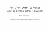 HF-VHF-UHF IQ Mixer with a Single SPDT Switchweb.cecs.pdx.edu/~campbell/CampbellIMS.pdf · HF-VHF-UHF IQ Mixer with a Single SPDT Switch Rick Campbell Portland State University, Portland