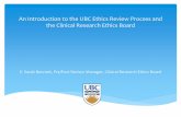 The Responsible Conduct of Research An Introduction to the ... · protocol or the standard of care protocol. CREB or BREB? All applications must be submitted via RISe The CREB meets