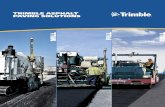 TRIMBLE ASPHALT PAVING SOLUTIONS · better from the ground up Today’s road projects require contractors to work faster, with better accuracy, and with tighter control on costs.