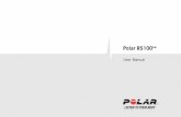Polar RS100 user manual · Note: The date will be displayed according to the time format selected (24h: day - month - year / 12h: month - day - year). 1.2 USING YOUR POLAR RS100 FOR