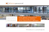 combining safety and beautiful design - pyroguard.eu · toughened soda lime silicate safety glass Impact classification to EN 12600:2002 - 1C1 Type Toughened. Available in 6mm and