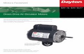 Motors Factsheet Direct-Drive Air Circulator Motors · shaded pole hp name-plate rpm no. of speeds nema frame rotation facing shaft enclo-sure 10' cord & pull chain switch full-load