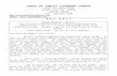 file · Web viewCROSS OF CHRIST LUTHERAN CHURCH. 24155 Griswold Road. South Lyon, MI 48178. 248-437-8810. Fax: 248-437-7708. . Email: cross-christ@att.net