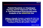 Platelet Reactivity on Clopidogrel Therapy and CV Outcomes ... PRU and events.pdf · Platelet Reactivity on Clopidogrel Therapy and CV Outcomes after PCI: A Time-Dependent Pharmacodynamic