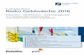9. Jahreskonferenz Risiko Geldwäsche 2016 · 9. Jahreskonferenz Risiko Geldwäsche 2016 Prävention – Identifikation – Risikomanagement am 17. November 2016 in Frankfurt am Main