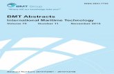 IN = «Index» - pfri.uniri.hr 2015/BMT-Abstracts... · BMT Abstracts International Maritime Technology Volume 70 Number 11 November 2015 Abstract Numbers 2015112501 – 2015112750