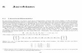 Jacobians - Northeastern University · The jacobian matrix behaves very like the first derivative of a function of one variable. For For a function of several variables we have a