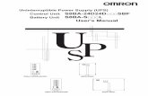 Control Unit S8BA-24D24D SBF Battery Unit S8BA-S L User's ... · Manual Structure 2 S8BA Series Uninterruptible Power Supply (UPS) User’s Manual (U726) Manual Structure The following