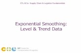 Exponential Smoothing: Level & Trend Data - edX · CTL.SC1x - Supply Chain and Logistics Fundamentals Lesson: Exponential Smoothing for Level & Trend Treatment of History • Previous