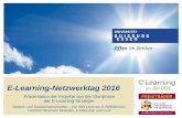 E-Learning-Netzwerktag 2016 - uni-due.de · E-Learning Tools der UDE Moodle –Learning Management System Online Begleitung oder Durchführung von Veranstaltungen Bereitstellung von