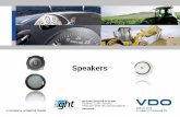 Speakers - Startseite | ght · VDO speakers §Dedicated speakers for indoor and outdoor environments §Adapted specifications for all the applications §2 way speakers to deliver