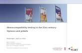 Hemocompatibility testing in the 21st century: Options and ... · Platelets Number of platelets Blood cell counting Cell Counter Micros 60 ABX Hematology, Montpellier, France Marker