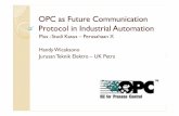 OPC asOPC asFuture Communication Future Communication ... · 15.09.2011 · OPC asOPC asFuture Communication Future Communication Protocol in Industrial Automation Plus : StudiKasus–Perusahaan