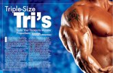 IRONMAN Magazine's Bodybuilding Success Blueprint Triple ... · Indirect Effect and Its Relation to Big Arms Not many bodybuilders are aware that there’s a direct relation-ship