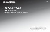 AV Receiver Ampli-tuner audio-vidéo - Yamaha · In the unlikely event that your Yamaha product needs guarantee service, please contact the dealer from whom it was purchased. If you