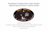 Exoplanet Transits from Solar System Spacecraft & EPOCh ...online.itp.ucsb.edu/online/exoplanets_m10/christiansen/pdf/...Exoplanet Transits from Solar System Spacecraft & EPOCh Transit