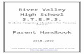 Parent RVHS Handboo…  · Web viewRiver Valley. High. School . S.T.E.P. S. Students Targeting Education for Personal Success. Parent Handbook. 2018-2019. Parent Handbook can be