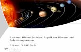 Exo- und Riesenplaneten: Physik der Riesen- und ... fileThe outer layer is primarily composed of molecular hydrogen. As we go deeper where the presure reaches 100,000 bars, the gas