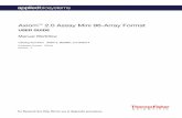 Axiom 2.0 Assay Mini 96-Array Format - assets.thermofisher.com · Contents 6 Axiom™ 2.0 Assay Mini 96-Array Format Manual Workflow User Guide CHAPTER 5 Array processing with the