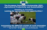 The European Innovation Partnership (EIP) „Agricultural ...enrd.ec.europa.eu/sites/enrd/files/w14_leader-innovation_connecting_vanoost.pdf · • A dedicated Strategic Working Group