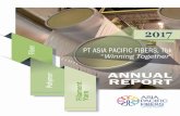 Contents 5 - .ANNUAL REPORT 2017 3 PT ASIA PACIFIC FIBERS Company Description PT Asia Pacific Fibers