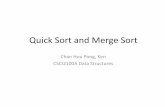 Quick Sort and Merge Sort - The Chinese University of Hong ... Quick Sort â€¢Efficient sorting algorithm