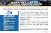 MTA UTS CHATBOT - auraplayer.com · Technology Solution: Using a patented solution called AuraPlayer, MTA was able to extend the Oracle Forms application as Microservices without