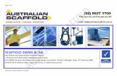 SCAFFOLD SWMS & JSA · Page 1 of 9 Australian Scaffold SWMS & JSA 2009 SCAFFOLD SWMS & JSA OHS FORM 05: SAFE WORK METHOD STATEMENT (SWMS) – Also known as job safety analysis worksheet