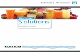 Beverage Solutions - kochmembrane.com · Juice Clarification  As industry leaders in membrane technology, KMS engineers are perfectly suited to customize a filtration