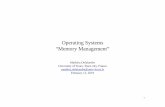 Operating Systems “Memory Management”mathieu.delalandre.free.fr/teachings/operating2/part1.pdf · Operating Systems “Memory Management” 1. Introduction 2. Contiguous memory