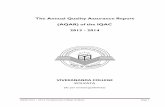 The Annual Quality Assurance Report (AQAR) of the IQAC ...vckolkata63.org/aqar/AQAR2013-14.pdf · AQAR 2013 – 2014, Vivekananda College, Kolkata Page 2 The Annual Quality Assurance