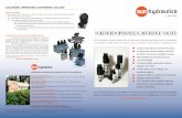 SOLENOID OPERATED CARTRIDGE VALVES - sunhydraulics.com · Sun solenoid valves offer industrial valve reliability in a compact, screw-in cartridge. The The Sun coil employs a high