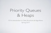 Priority Queues & Heaps - Brown Universitycs.brown.edu/.../files/lectures/slides/09_priorityQueuesAndHeaps.pdf · ‣ Bandwidth management: real-time trafﬁc like Skype transmitted
