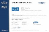 CERTIFICATE - vem-group.com · Annex to certificate Registration No. 528878 QM15 VEM GmbH Pirnaer Landstraße 176 01257 Dresden Germany Lo This annex (edition: 2019-07-26) is only