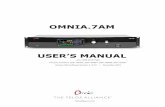 OMNIA - telosalliance.com Products/Omnia.7AM/Omnia7_AM... · WARNUNG: Die Installations-und Serviceanleitung in diesem Handbuch ist für die Benutzung durch qualifiziertes Fachperson-al.