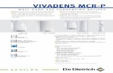 Technical leaflet Vivadens MCR-P - De Dietrich heating 2 Model Boiler Calorifier Boiler/calorifier connection kit DHW sensor MCR-P 24 For heating only HG 119-- - MCR-P 24/28 BIC For