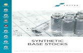 SYNTHETIC BASE STOCKS - soltexinc.com · YOUR FULL-SERVICE BASE STOCK RESOURCE Soltex supplies high-performance synthetic base stock materials, including polybutenes, polyalphaolefinsand