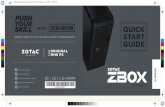 C M Y CM MY CY CMY K - produktinfo.conrad.com · 2 quick start guide package contents customizing your zotac zbox installing memory modules installing a hard disk • 1 x zotac zbox